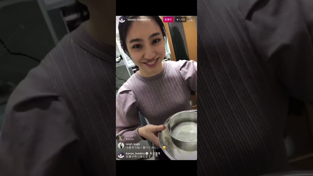 Kanon making dessert’s funny live clip！🎉 お菓子の製作🎂