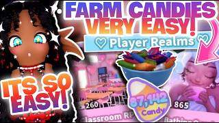 EASY LAZY CANDY FARMING ROUTINE! || How To Get Candies FAST Easily In Royale High Eveningfall 2026 screenshot 2