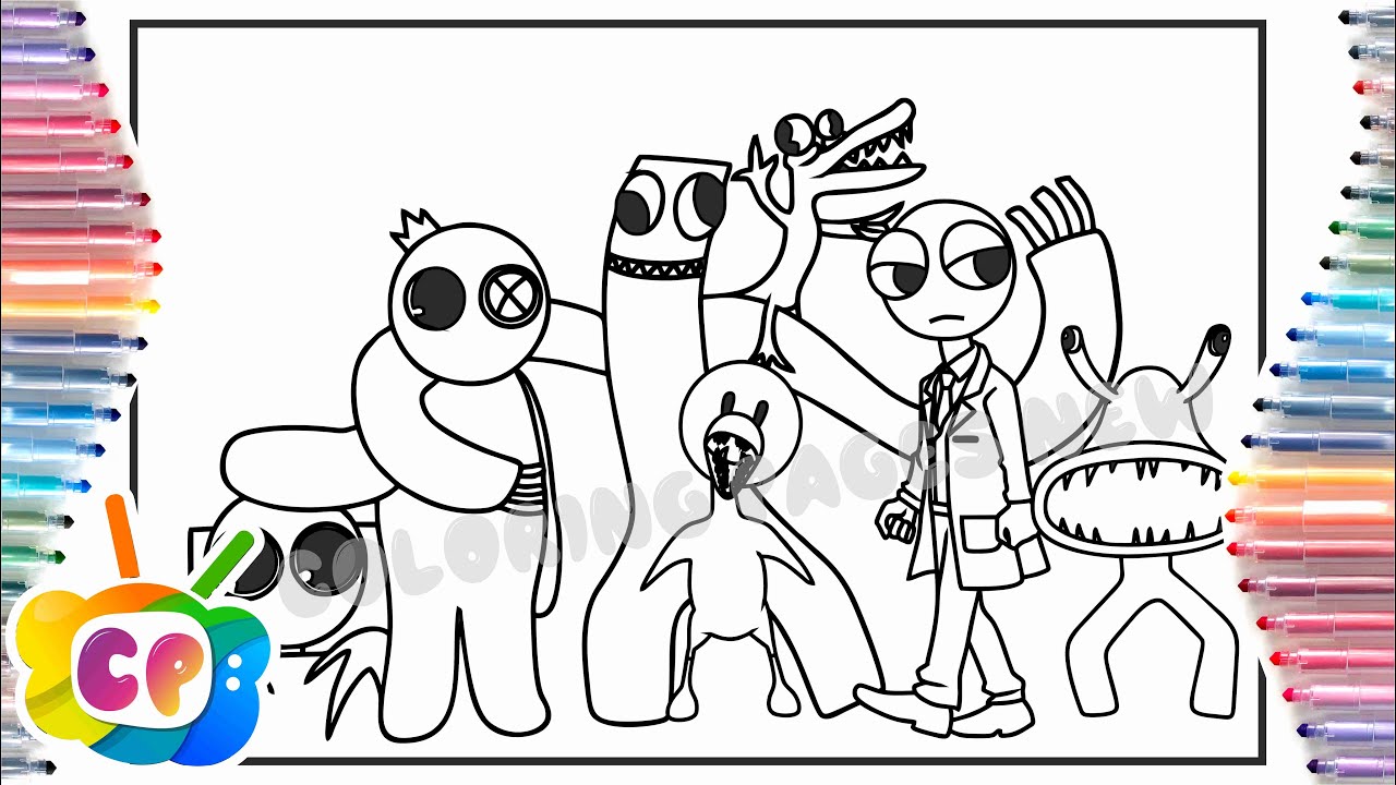 Lookies Rainbow Friends Coloring Pages - Coloring Pages For Kids And Adults  in 2023