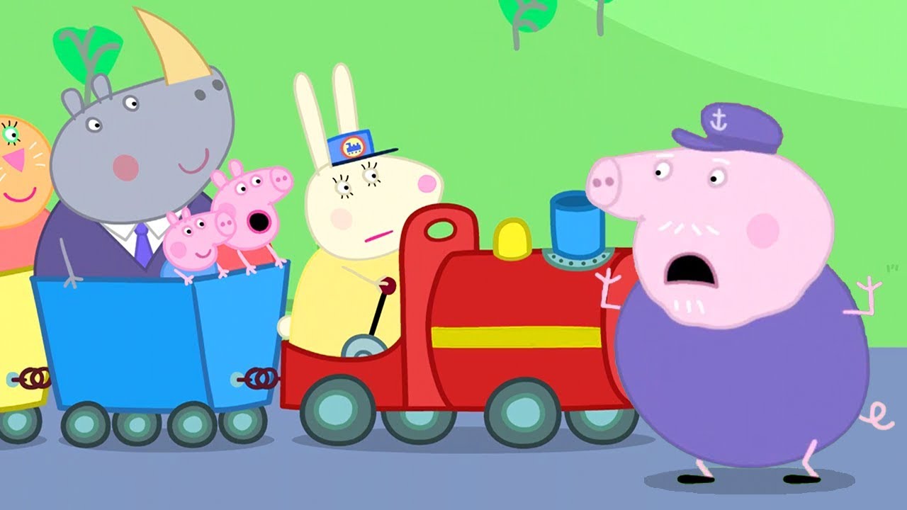 Peppa Pig English Episodes Grandpa Pig S Train Never Breaks Down Cartoons For Kids Youtube