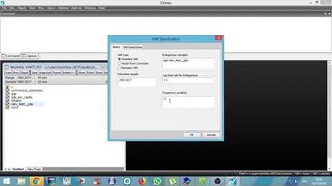How to run Vector Autoregressive (VAR) and Vector Error Correction Model(VECM) with EVIEWS part 2