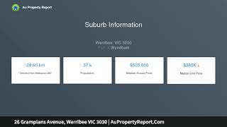 26 Grampians Avenue, Werribee VIC 3030 | AuPropertyReport.Com 26 Grampians Avenue, Werribee VIC 3030 | AuPropertyReport.Com