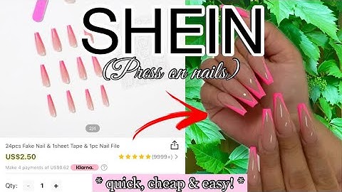 TRYING SHEIN PRESS ON NAILS ($2 MANICURE IN 5 MINUTES?!?!😳) #sheinnails