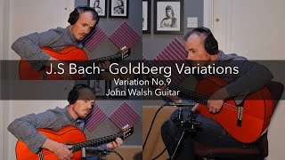 J.S Bach -  Goldberg Variations. Variation No.9 (Canon at the 3rd),  John Walsh Guitar