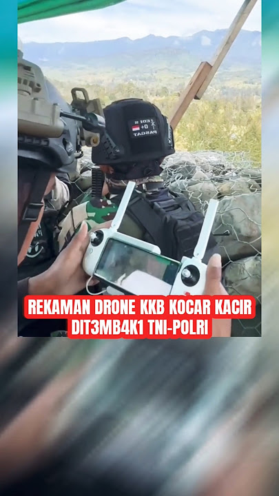 Rekaman Drone KKB Kocar Kacir D1t3mb4k1 TNI-POLRI Disekitaran Bandara Aminggaru Ilaga #trending