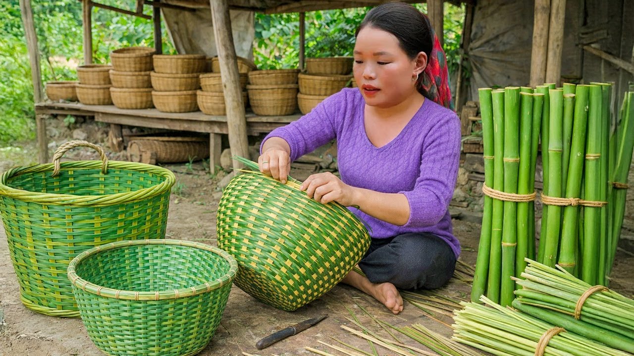 How to Weave Handmade Bamboo Baskets -  Living with Nature - Pet Care | Trieu Mai Huong