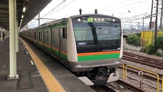 E233系3000番台コツE-63編成+コツE-08編成尾久発車