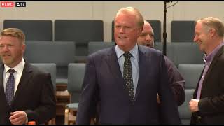 Video thumbnail of "Bishop Tim Hill singing with group including Dr. Greg Sloop"