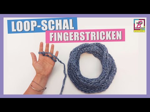 Fingerstricken - eine einfache Anleitung für einen Loopschal