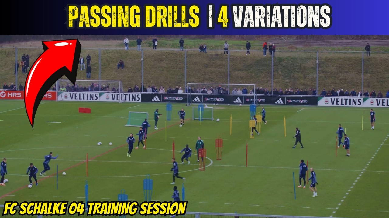 🎯🔰FC Schalke 04 Training Session / 4 Passing Warm Up Drills - YouTube