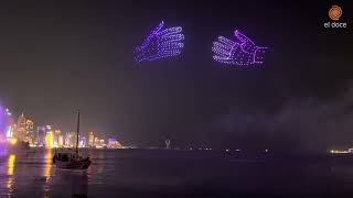 Impresionante Show De Drones En El Cielo De Qatar