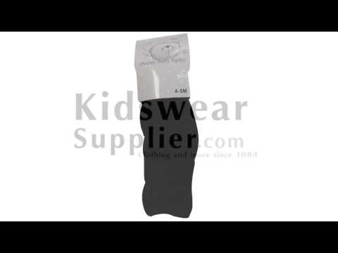 Baby Girl Black Tights 12-18 Months