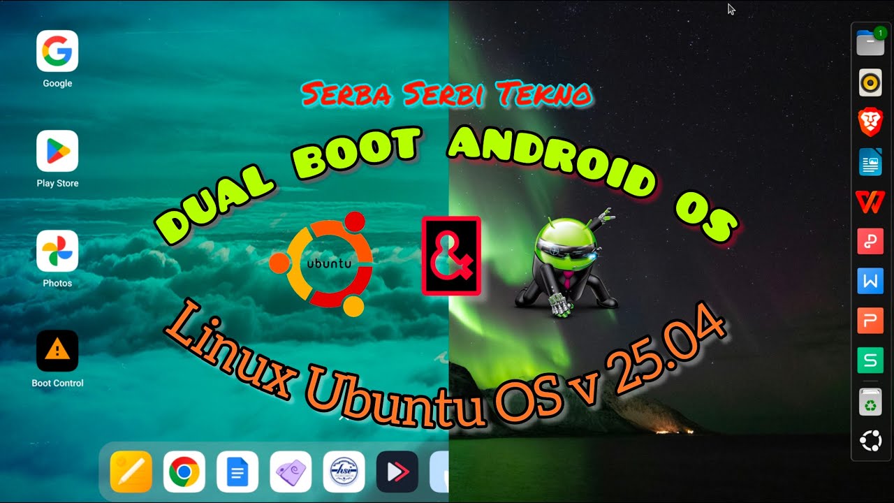 Linux Dual Boot Android Install Dual Boot Android dan Ubuntu OS ARM64 v 25.04 | XIAOMI PAD 6 ...