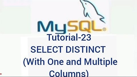 MYSQL COMMANDS | Part -23| SQL SELECT DISTINCT with One and Multiple Columns|CBSE CLASS XII