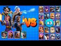 LOS 4 MAGOS vs TODAS LAS CARTAS X3 | Clash Royale