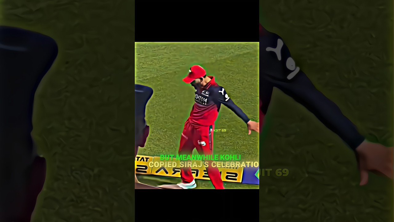 Kohli copied Siraj's celebration!😀🤯