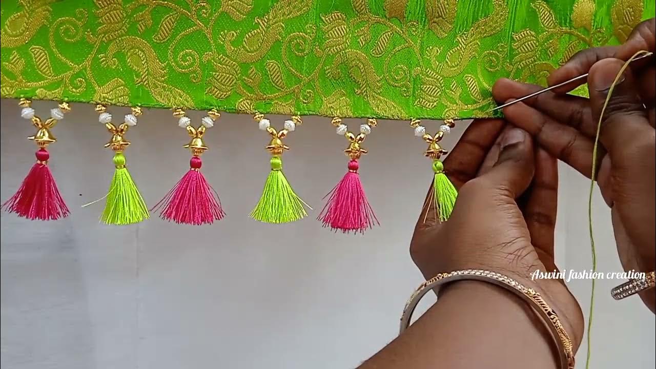 Saree Kuchu Designs | latest saree kuchulu Video | Aswini Fashion ...