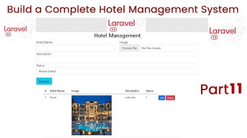 Build a Hotel Management System in Laravel 11 Part 11 | Full Project Tutorial
