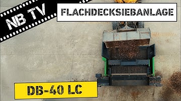 Flachdecksiebanlage DB-40LC | 3 Fraktionen Siebanlage | NB Baumaschinen