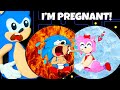 Sonic, Amy and 24 Hours Pregnancy Challenge (sad story) | Pacman Stop Motion Game