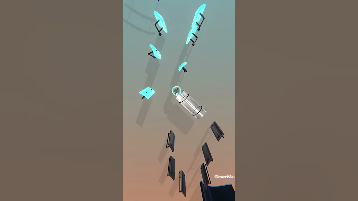 Alone Alan Walker Marble Music - Satisfying marble music #satisfying #relaxing #music #shorts