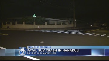 Single vehicle crash in Nanakuli results in driver