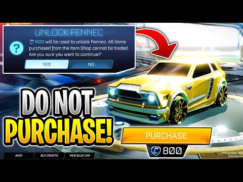DON'T GET THE *WHITE FENNEC* IN THE ITEM SHOP Here's Why... | Rocket League Trading Problems!