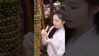 Apakah ini pisang terkecil di dunia ⁉️ #shorts #reels
