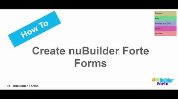 01 How to create nuBuilder Forte Forms