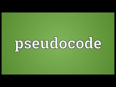 Pseudocode Meaning