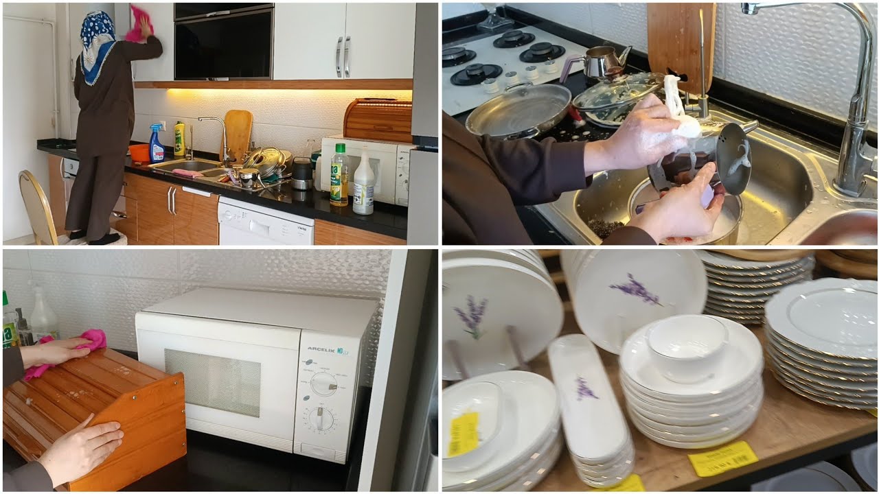 Ramazan Öncesi Temizlik 💦Mutfağımın Yeni Cicisi☺️Mutfak Dolap Içi Düzenim