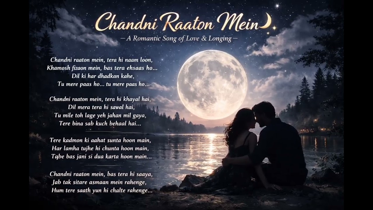 Chandni Raaton Mein | Romantic Love Song 2026 | Heart Touching Hindi Song 🌙❤️