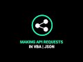 Making API Requests in VBA  JSON - YouTube