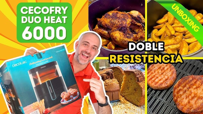 Freidora De Aire Cecotec Cecofry Duoheat 6000 2200w 6l 3 En 1