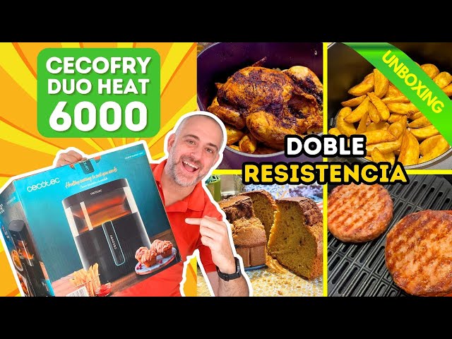 🔥Cecofry DuoHeat 6000 Airfryer DOBLE RESISTENCIA, UNBOXING de la Freidora  de Aire