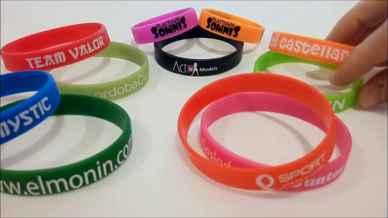 Pulseras Con Logo Impreso - Pulserasbaratas.com - YouTube