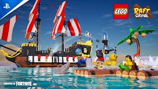 LEGO Islands in Fortnite - Raft Survival | PS5 & PS4 Games