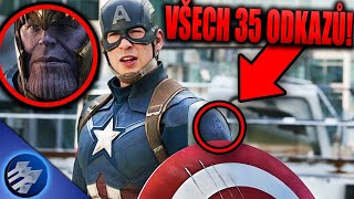 Všech 35 ODKAZŮ Kapitán Amerika: Civil War! | Občanská válka!