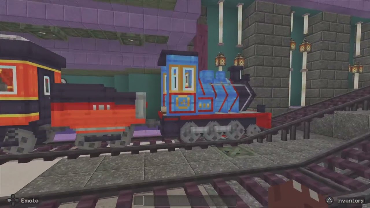A minecraft world with nephew - A Train around the world part 3. Go big or go home.