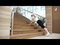 Физкультура онлайн. Комплекс упражнений на лестнице.