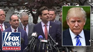 Live: Rep. Matt Gaetz, Trump's courthouse guests speak to press