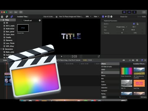 How To Place Images/Videos Inside Text - Final Cut Pro X Tutorial - YouTube