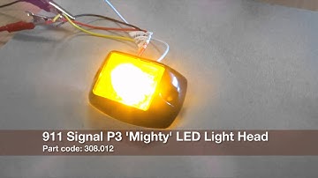 911 Signal P3 Mighty Flashing LED Strobe Light Head from Dun-Bri Group