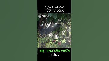 Hệ thống tưới cây tự động cho sân vườn biệt thự quận 7 vừa hoàn thành