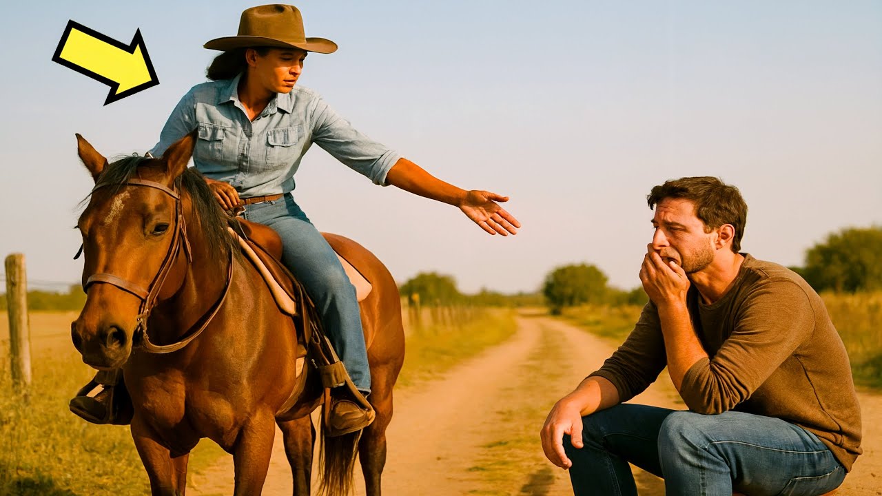 SUBA NO CAVALO… VOCÊ PRECISA DE UMA ESPOSA E EU DE UM PAI PROS MEUS 7 FILHOS