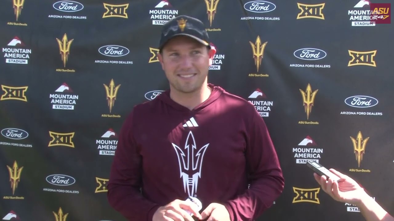 Kenny Dillingham following ASU Wednesday practice ahead of Kasnas (10/02/2024)