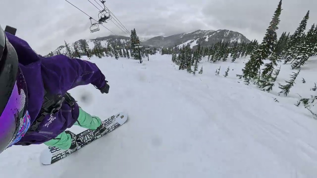 25/26 Day 08 Run 10 Stevens Pass Snowboarding January