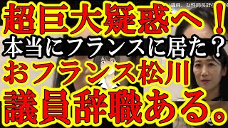 【辞任程度じゃ逃げられんぞおフランス松川ぁ！『あれ？松川るい議員、隠してる事あるよね？』謎の疑惑行動が発覚！】松川るい議員、7月26日AM、貴女は何処にいた？ホントにフランスに居たのか？ある特権を乱用