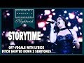 Story Time - Nightwish. Pitch shifted down 2 semitones. Off vocals for your singing.