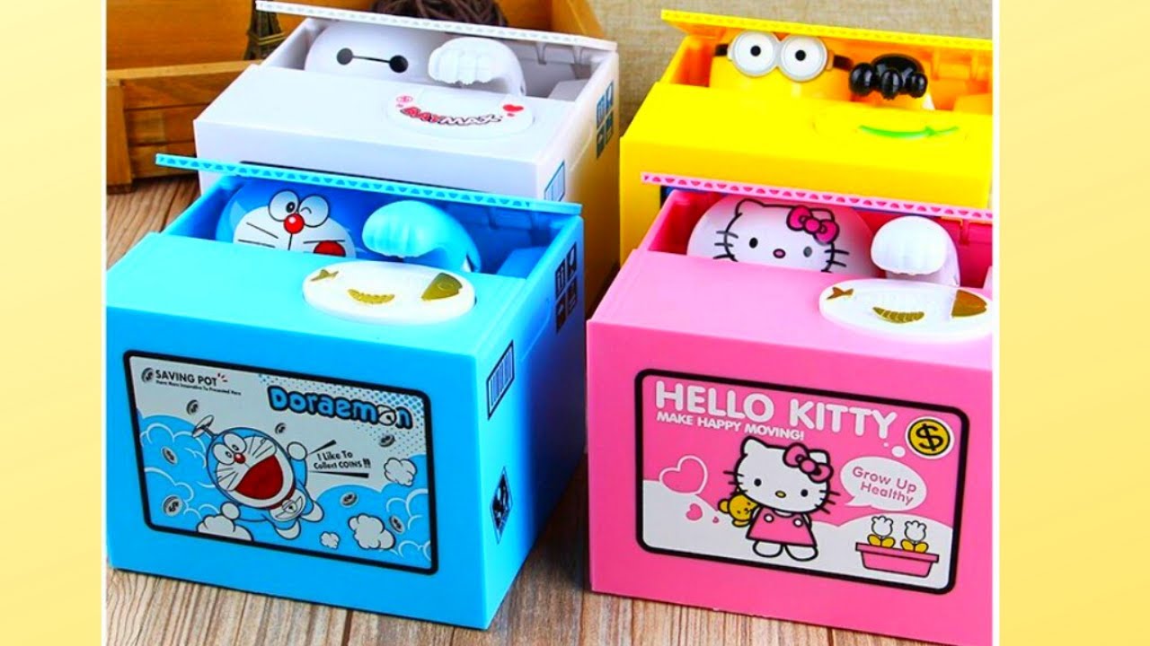 Money Saving Box Mischief Saving Box Cat Stealing Coin Box Piggy